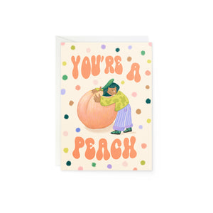 'Peach' Greeting Card