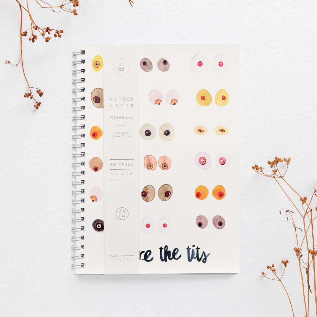 'You're the Tits Colour' Softcover Notebook