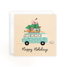 Load image into Gallery viewer, &#39;Happy Holidays&#39; Square Greeting Card
