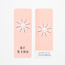 Load image into Gallery viewer, be kind book mark sun happy front back pastel