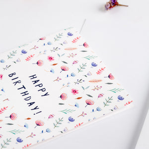 greeting cards happy birthday flower bomb wonder meyer illustrations detail