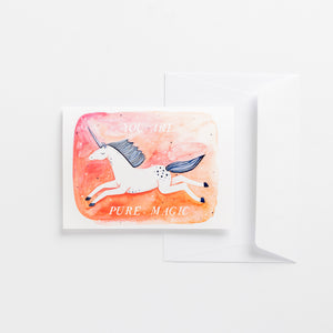 greeting card pure magic unicorn wonder meyer illustrations product