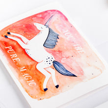 Load image into Gallery viewer, greeting card pure magic unicorn wonder meyer illustrations detail