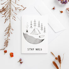 Load image into Gallery viewer, greeting cards stay wild white wonder meyer illustrations