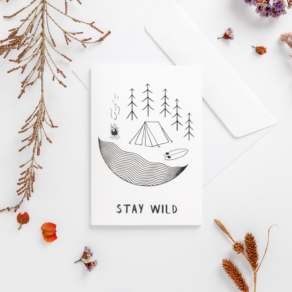 greeting cards stay wild white wonder meyer illustrations