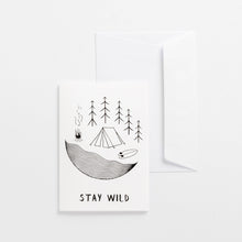 Load image into Gallery viewer, greeting cards stay wild white wonder meyer illustrations product
