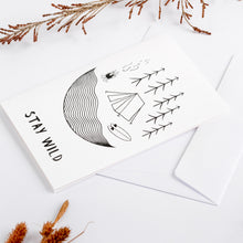 Load image into Gallery viewer, greeting cards stay wild white wonder meyer illustrations detail