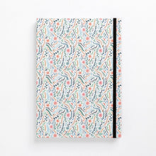Load image into Gallery viewer, clean pattern flowers meadow colourful floral hard cover notebook diary