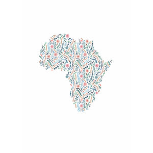 africa illustration floral growth grow print